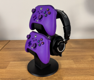 Soporte doble control Xbox + audifonos