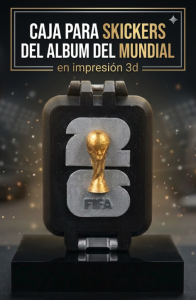Caja para stickers del álbum del mundial (Plateado)